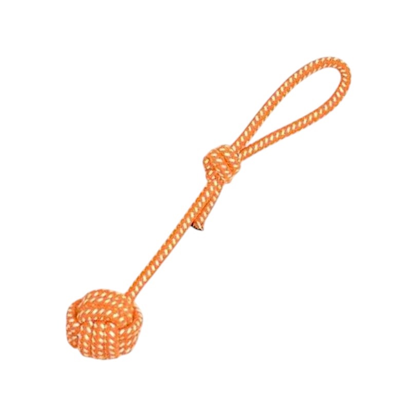 Παιχνίδι σκύλου σχοινί με μπάλα – 40cm – 12pcs – 550548