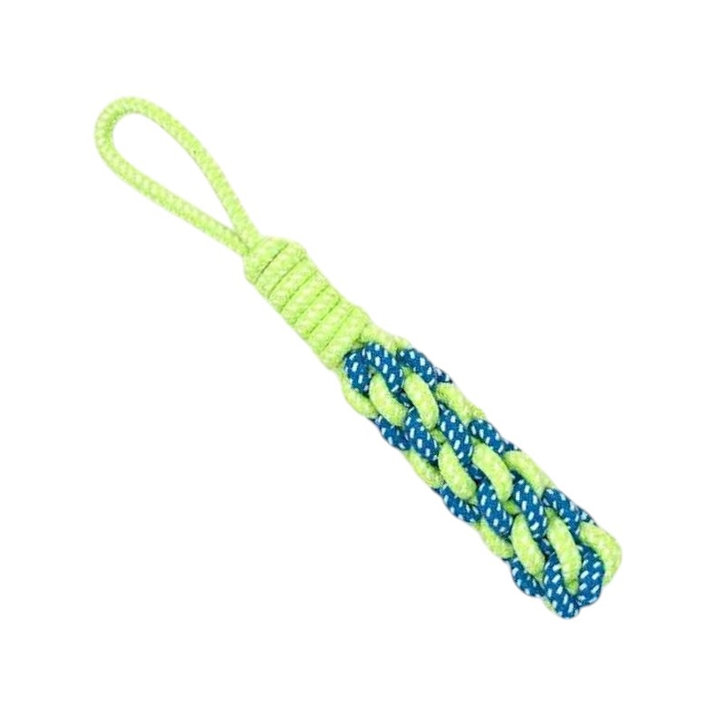 Παιχνίδι σκύλου σχοινί πλεκτό με λαβή – 27cm – 12pcs – 550556
