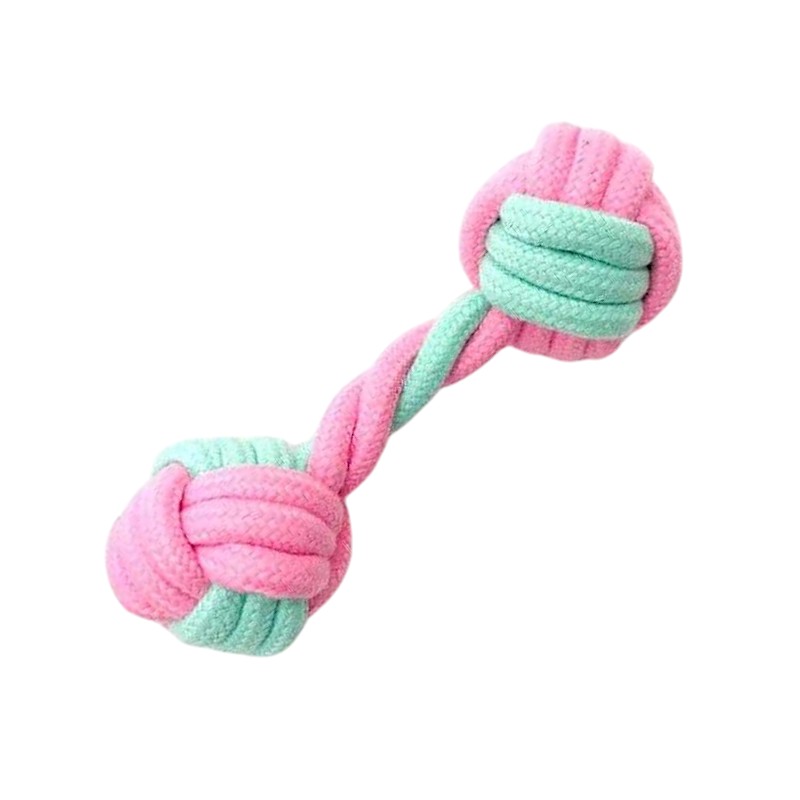 Παιχνίδι σκύλου σχοινί με μπάλες – 18cm – 12pcs – 550584