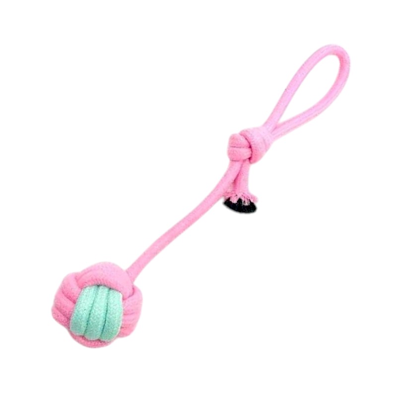 Παιχνίδι σκύλου σχοινί με μπάλα – 32cm – 12pcs – 550585
