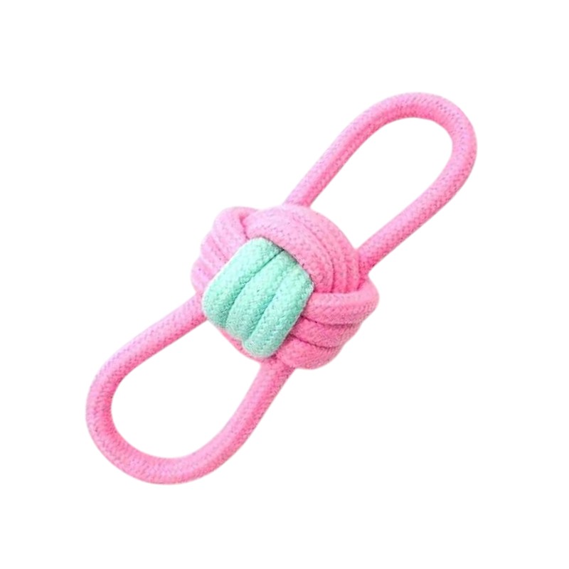 Παιχνίδι σκύλου σχοινί με μπάλα – 18x6cm – 12pcs – 550587