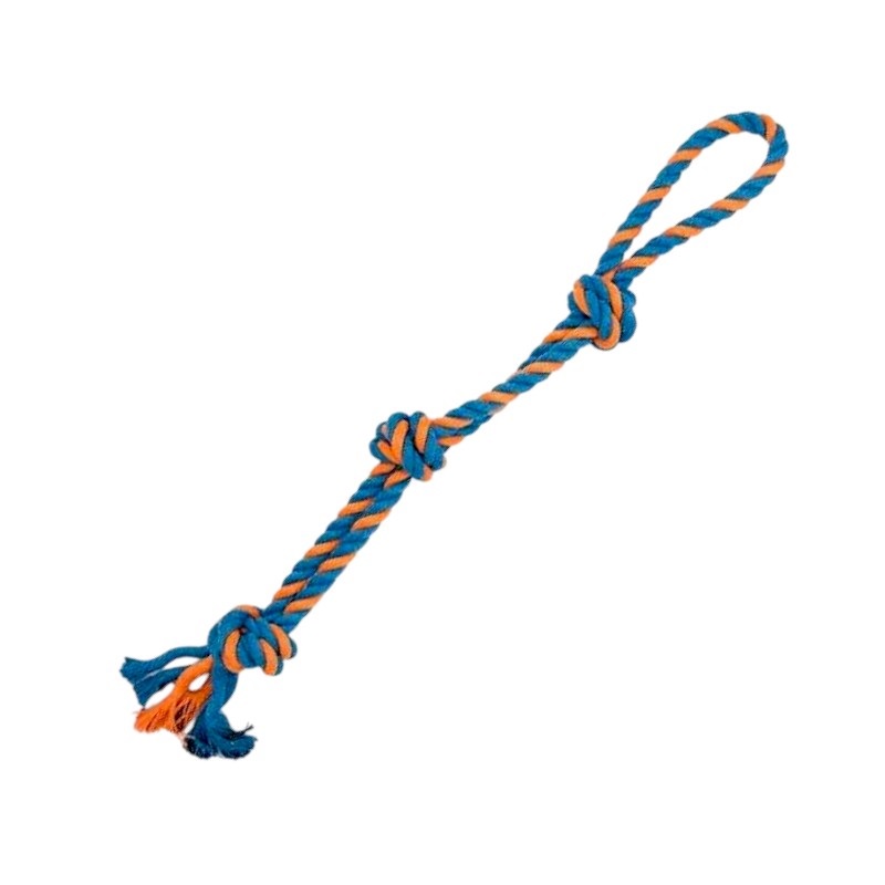 Παιχνίδι σκύλου σχοινί με κόμπους – 50cm – 12pcs – 550640