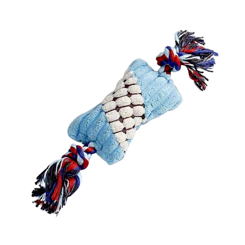 Λούτρινο παιχνίδι σκύλου με σχοινί – 20x7cm – 12pcs – 550805