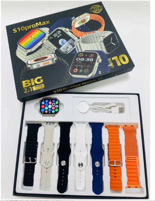 Σετ Smartwatch με 7 λουράκια – S10 Pro Max – 064786