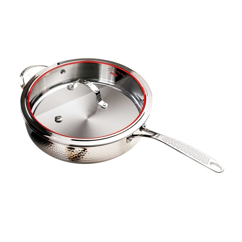 Τηγάνι ανοξείδωτο με καπάκι – 2.7L – CS001-C24 – DSP – 562519