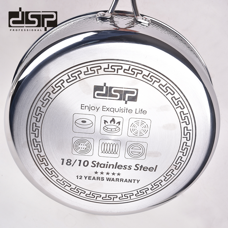 Τηγάνι ανοξείδωτο με καπάκι – 2.7L – CS001-C24 – DSP – 562519