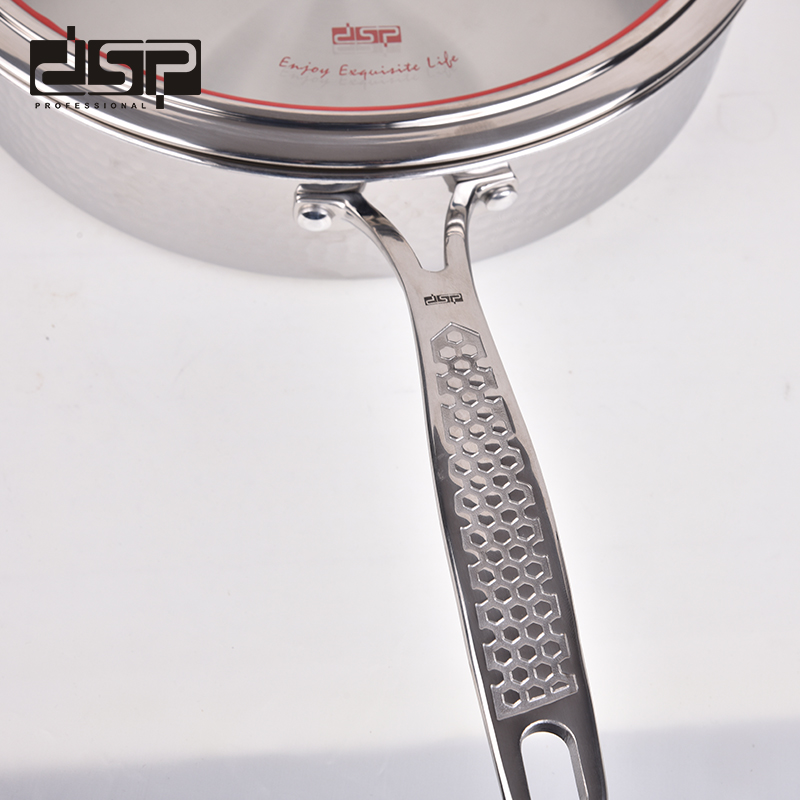 Τηγάνι ανοξείδωτο με καπάκι – 2.7L – CS001-C24 – DSP – 562519