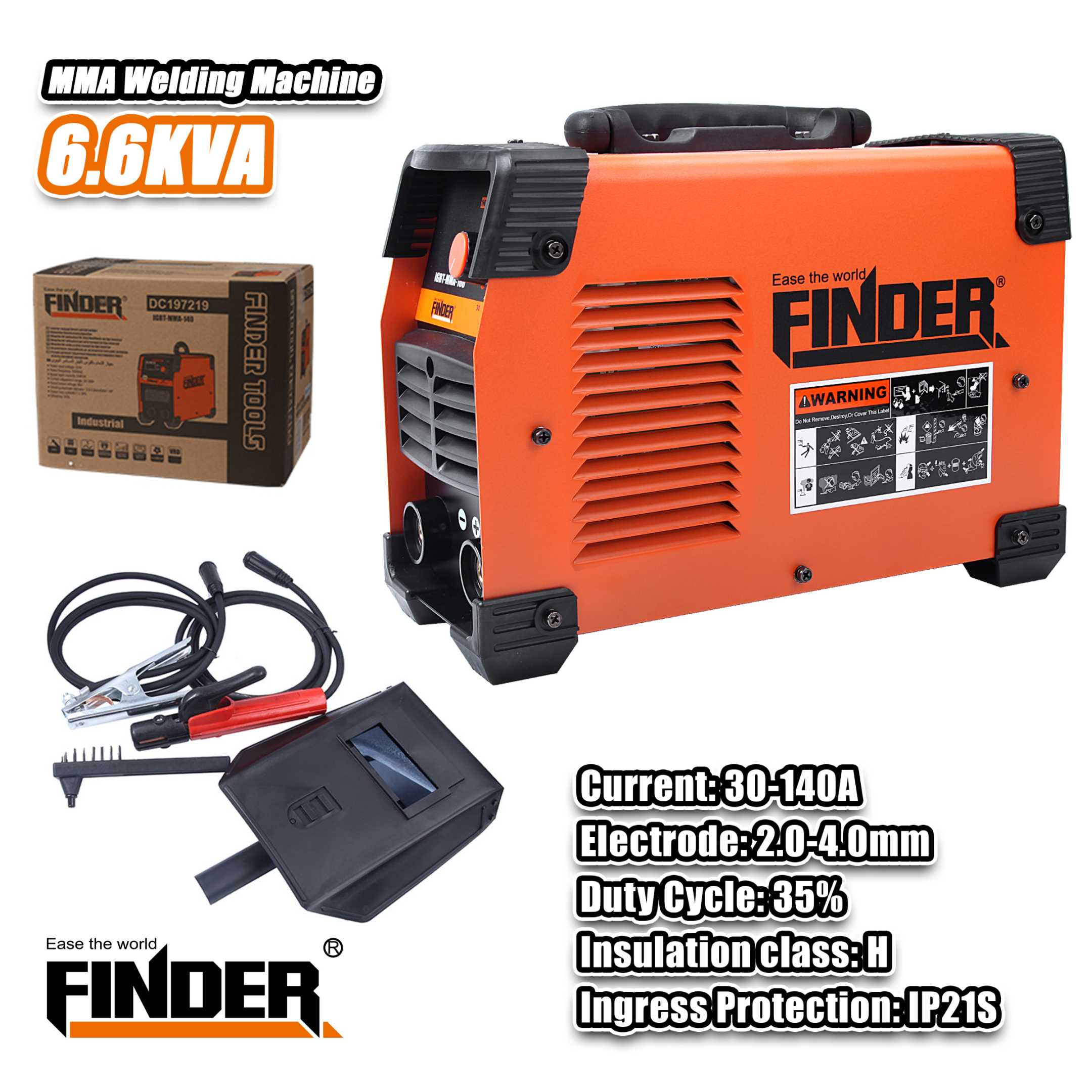 Μηχάνημα ηλεκτροκόλλησης – Inverter – IGBT – MMA – 160A – Finder – 197220