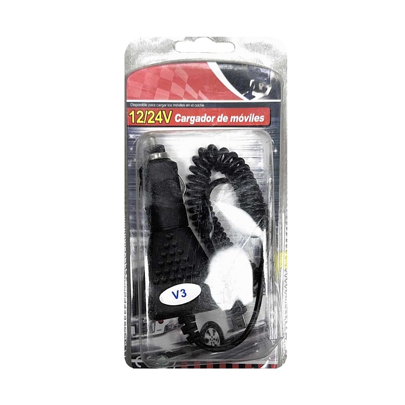 Φορτιστής αναπτήρα αυτοκινήτου σπιράλ – Micro USB – RD-6101 – 601709