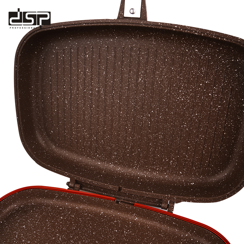 Διπλό αντικολλητικό τηγάνι Grill – CA007-F40-Brown – DSP – 610537