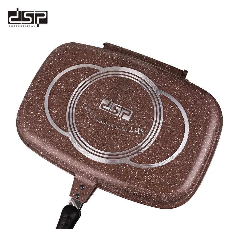 Διπλό αντικολλητικό τηγάνι Grill – CA007-F40-Brown – DSP – 610537