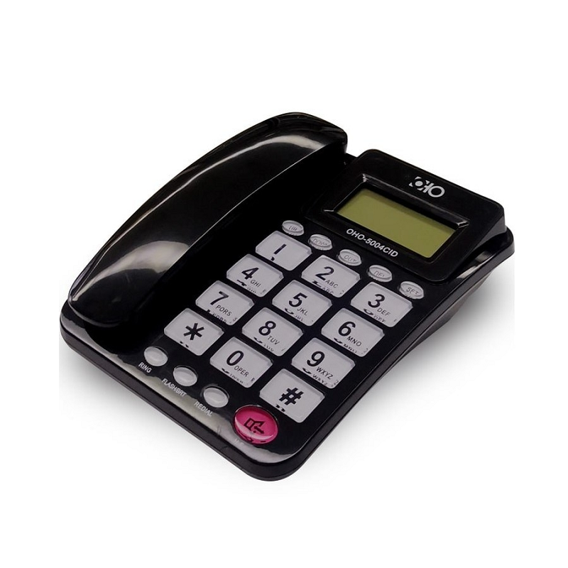 Ενσύρματο σταθερό τηλέφωνο – OHO-5004 – 650044 – Black
