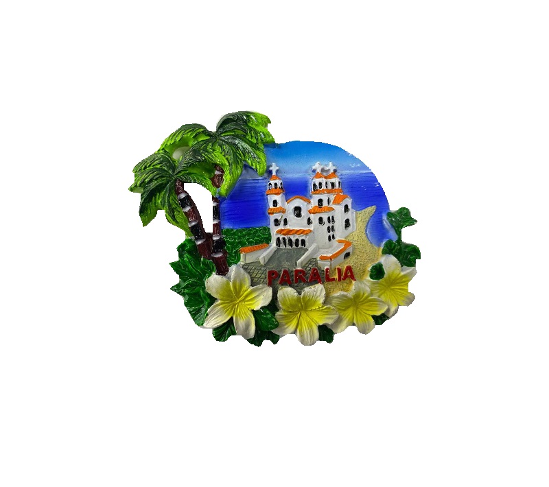 Tουριστικό μαγνητάκι Souvenir – Σετ 12pcs – Resin Magnet – Paralia – 678118