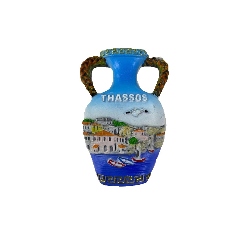 Tουριστικό μαγνητάκι Souvenir – Σετ 12pcs – Resin Magnet – Thassos – 678121