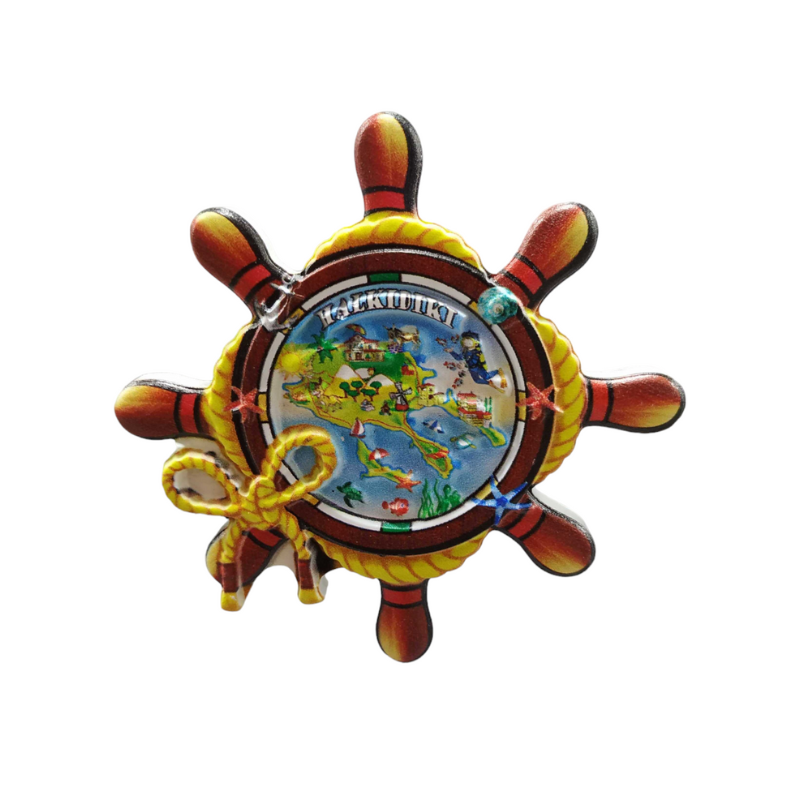 Tουριστικό μαγνητάκι Souvenir – Σετ 12pcs – Resin Magnet – Chalkidiki – 678297