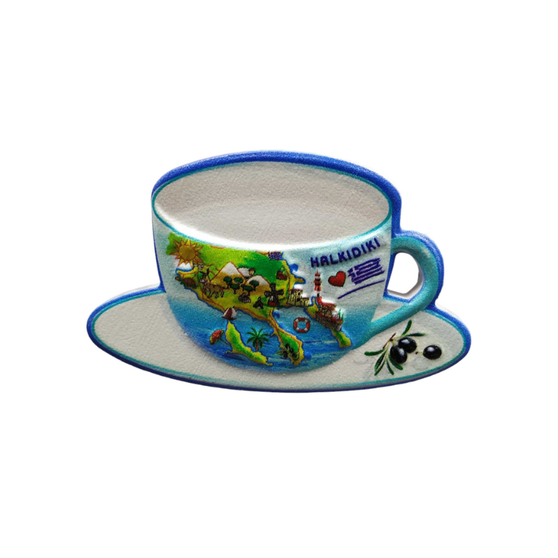 Tουριστικό μαγνητάκι Souvenir – Σετ 12pcs – Resin Magnet – Chalkidiki – 678304