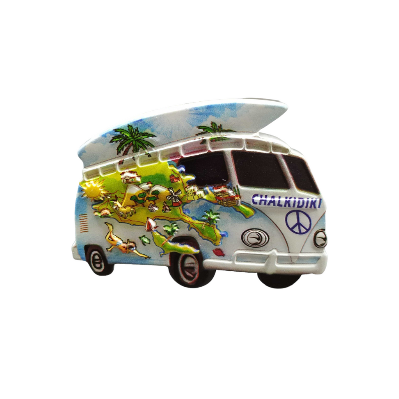 Tουριστικό μαγνητάκι Souvenir – Σετ 12pcs – Resin Magnet – Chalkidiki – 678310