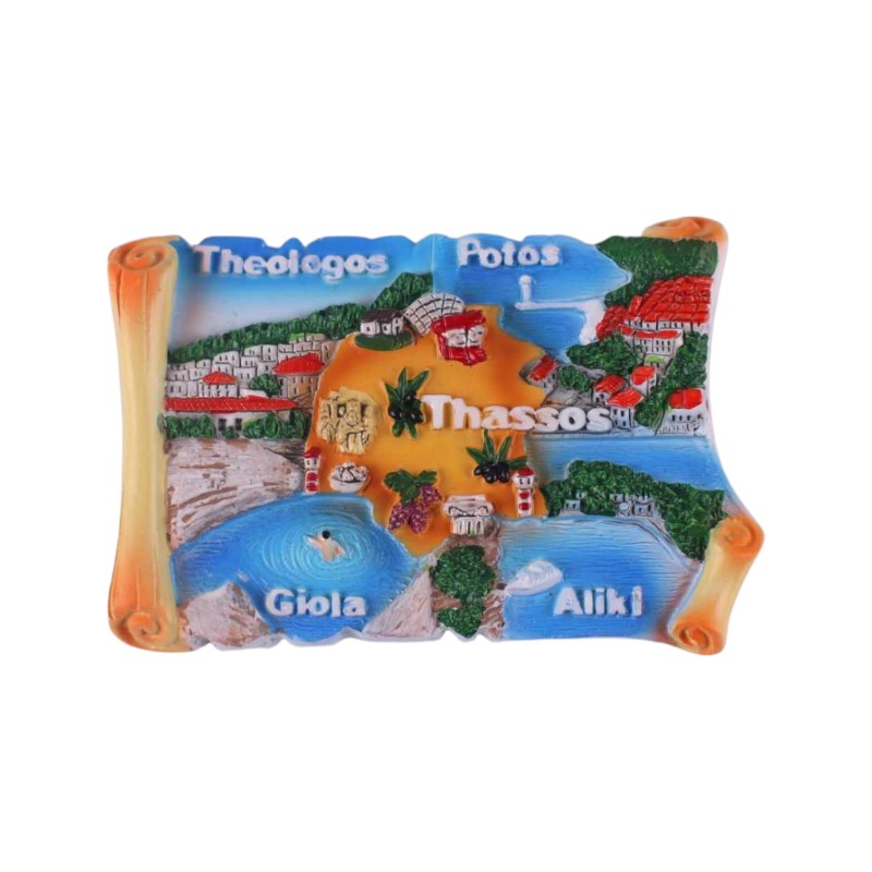 Τουριστικό μαγνητάκι Souvenir – Σετ 12pcs – Thassos – 678406