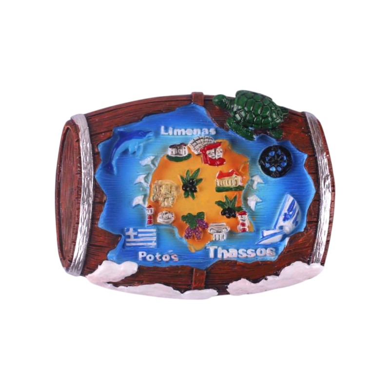 Τουριστικό μαγνητάκι Souvenir – Σετ 12pcs – Thassos – 678412