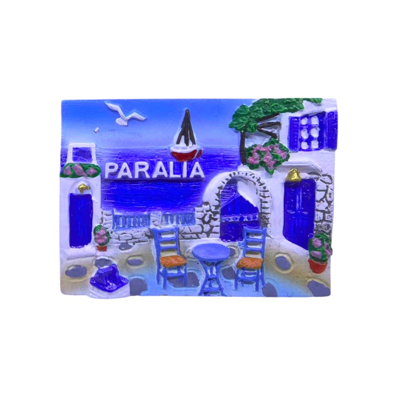 Τουριστικό μαγνητάκι Souvenir – Σετ 12pcs – Paralia – 678420