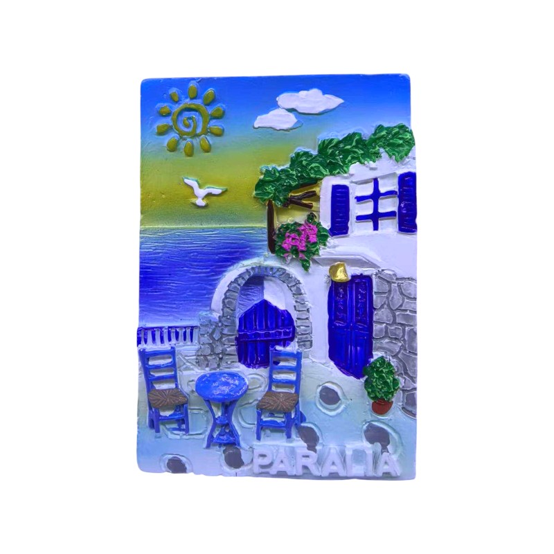 Τουριστικό μαγνητάκι Souvenir – Σετ 12pcs – Paralia – 678425