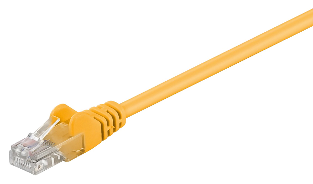 GΟOBAY καλώδιο δικτύου 68376, CAT 5e U/UTP, CCA, PVC, 5m, κίτρινο