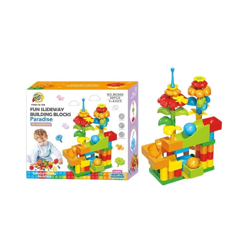 Σετ τσουλήθρα DIY με τουβλάκια – MC600 – 730259