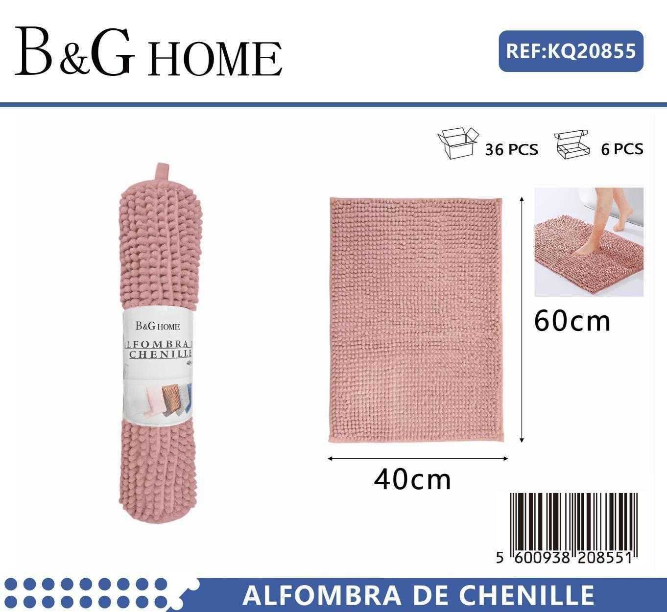 Πατάκι μπάνιου – M0826 – 40x60cm – Pink – 20855