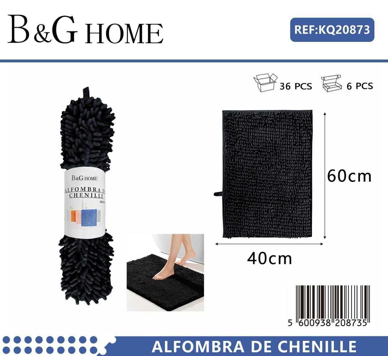 Πατάκι μπάνιου – 6C – Black –  – 40x60cm – Black – 20873
