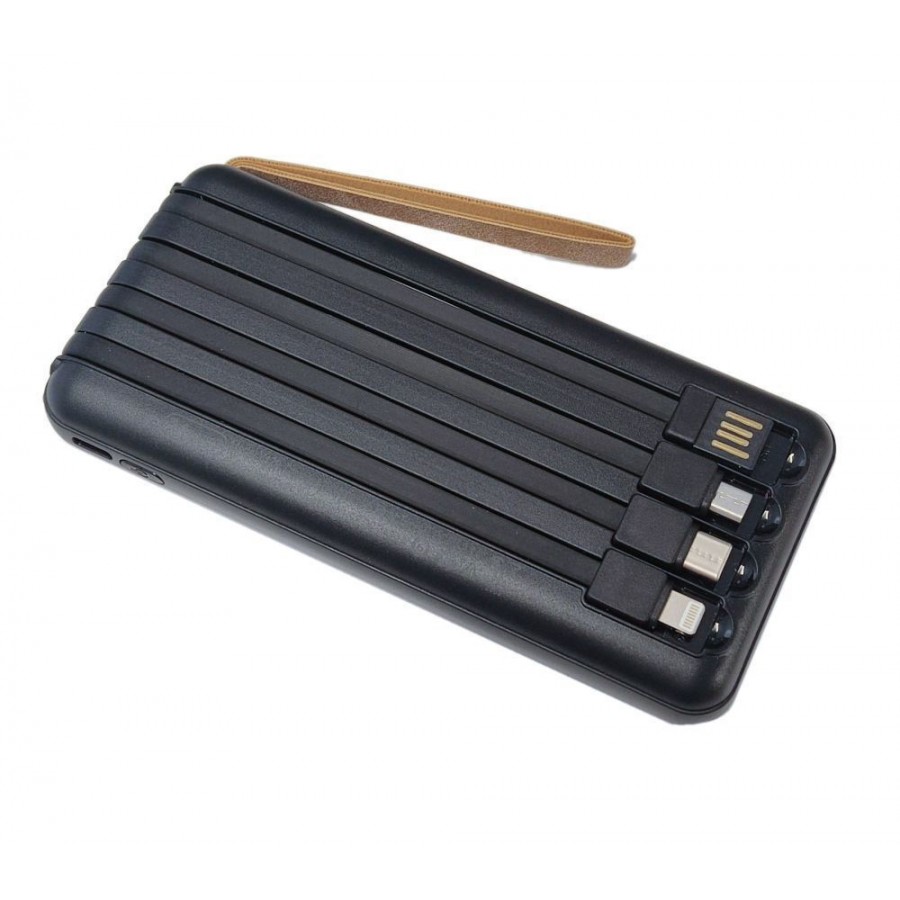 Powerbank με ηλιακό πάνελ – 4in1 – 10.000mah – Y179 – 810385 – Black