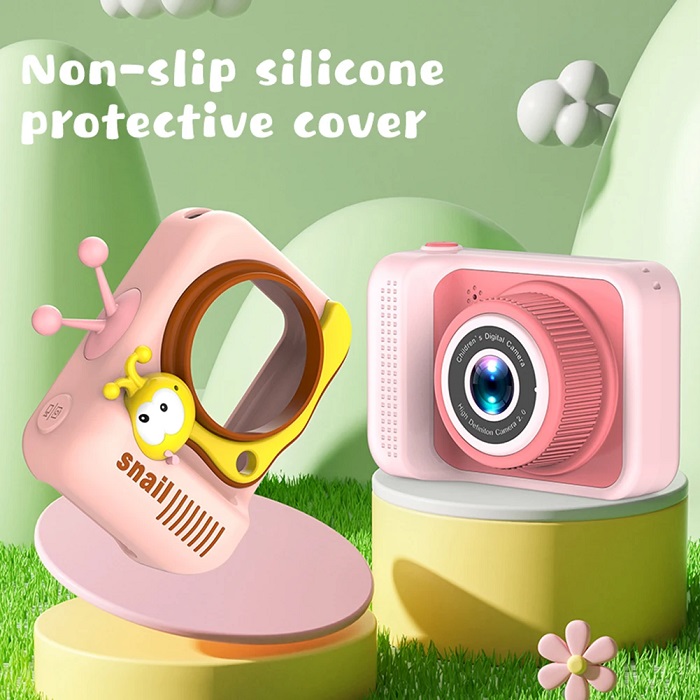 Παιδική ψηφιακή κάμερα – Q2 – Snail – 810651 – Pink
