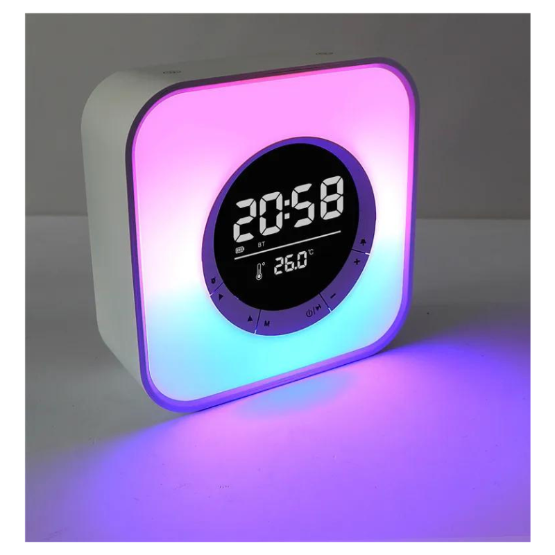 Ασύρματο ηχείο Bluetooth LED & ψηφιακό ρολόι – P10 – 810811