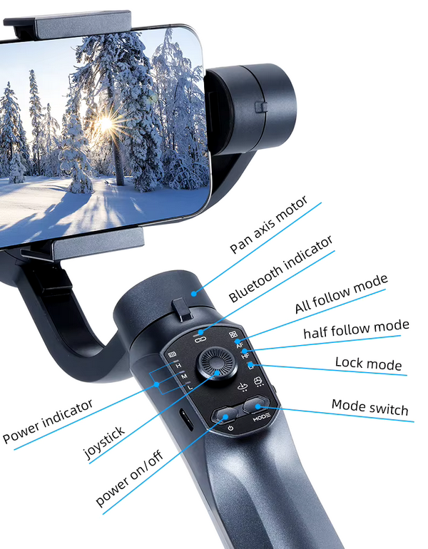 Σταθεροποιητής εικόνας Gimbal για smartphone – F10 Pro – 811481