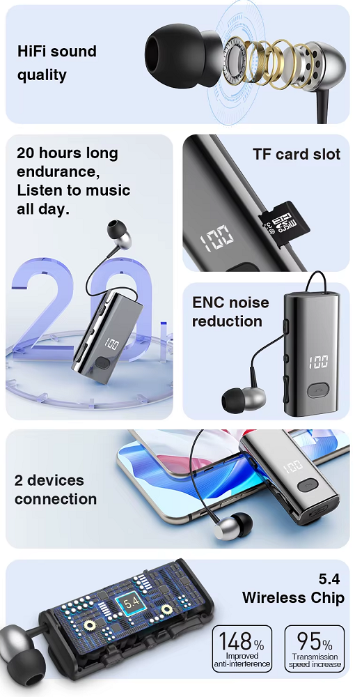Ασύρματο ακουστικό Bluetooth – F908 – 812129 – Black