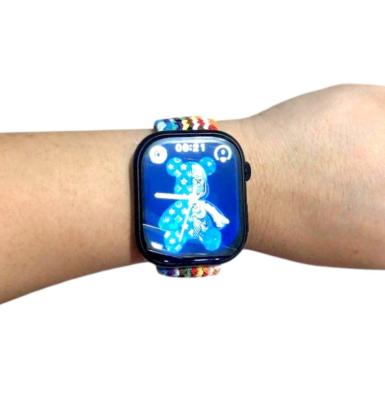 Σετ ασύρματα ακουστικά & Smartwatch με 2 λουράκια – P9 Series 10 – 812235 – Pink