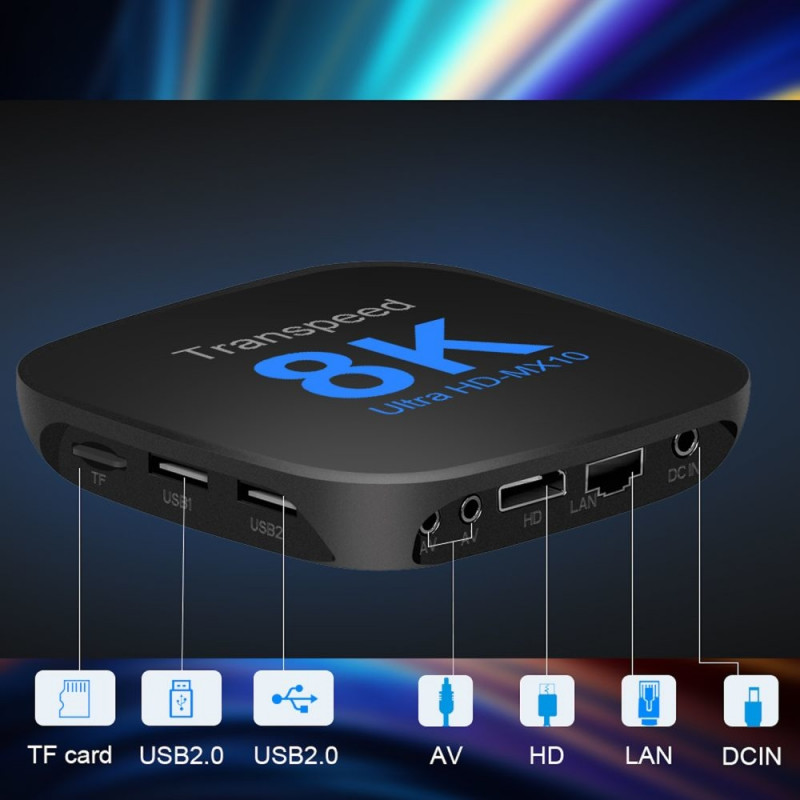 Android TV Box – MX10 8K – 4+64GB – ATV – 812266