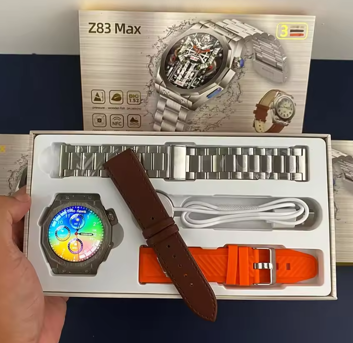 Σετ Smartwatch με 3 λουράκια – Z83 MAX – 880518 – Orange