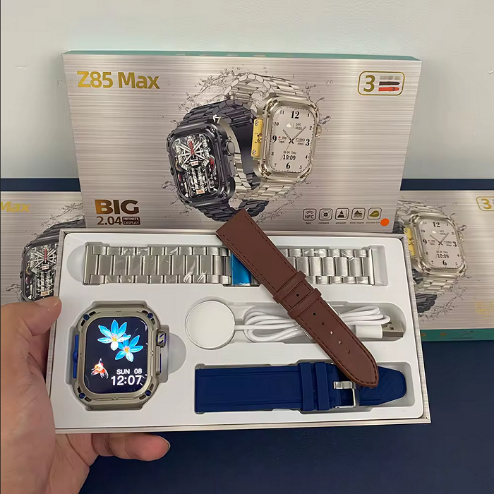 Σετ Smartwatch με 3 λουράκια – Z85 MAX – 065097 – Blue