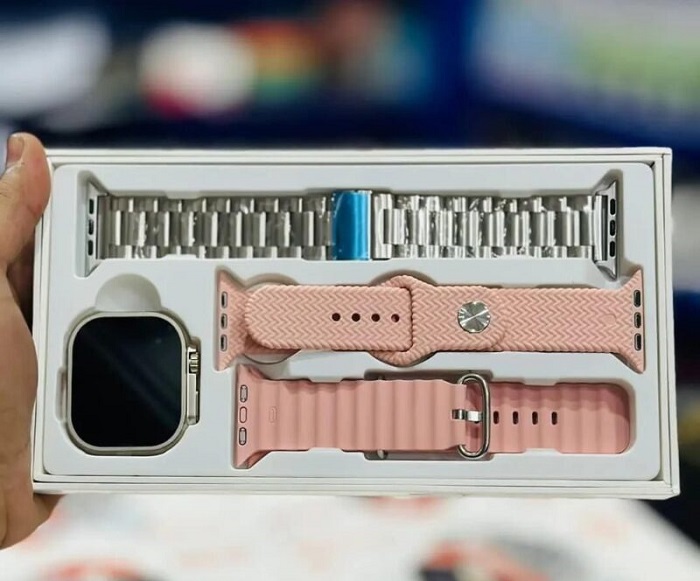 Smartwatch με 2 λουράκια – Z87 ULTRA – 880600 – Pink