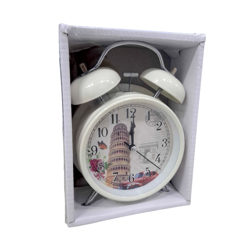 Επιτραπέζιο ρολόι – Ξυπνητήρι – 8806T-6 – 880669 – White