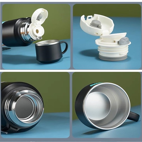 Φορητό παγούρι-θερμός με φλιτζάνι – 800ml – CF8279 – 882799 – Blue