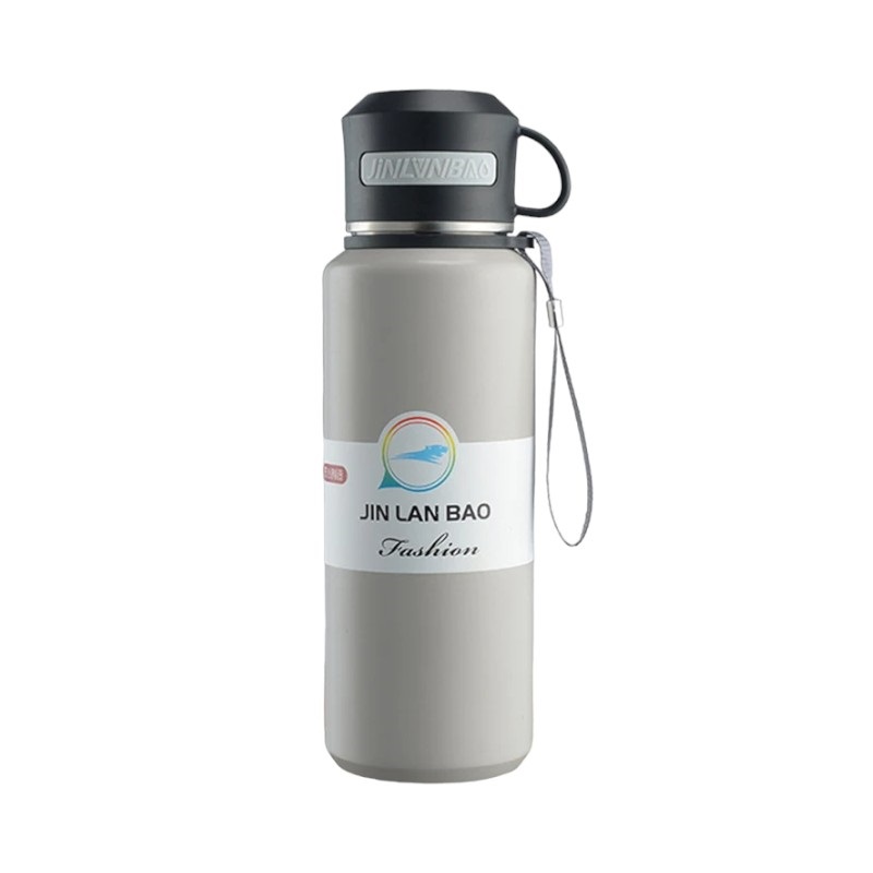 Φορητό παγούρι-θερμός με φλιτζάνι – 800ml – CF8279 – 882799 – Grey