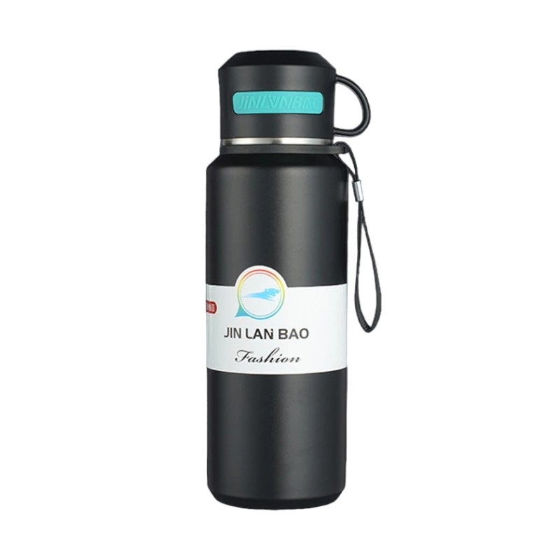 Φορητό παγούρι-θερμός με φλιτζάνι – 800ml – CF8279 – 882799 – Black
