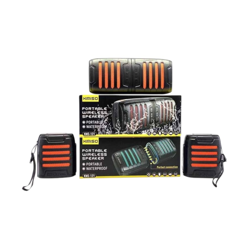 Ασύρματο ηχείο Bluetooth αδιάβροχο – 2in1 – KMS-121 – 886144 – Orange