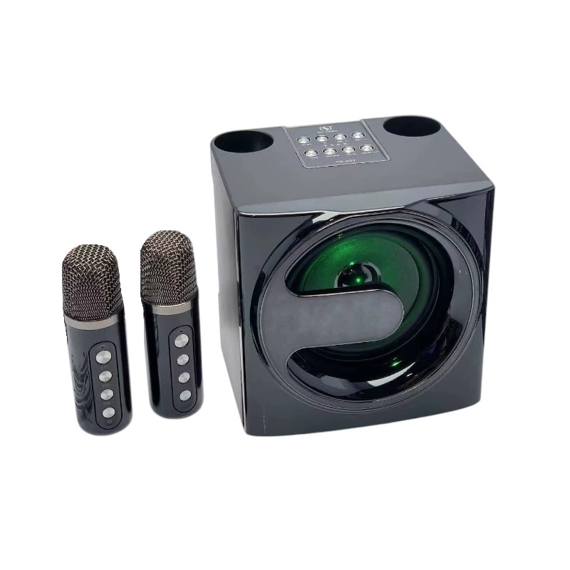 Ασύρματο ηχείο Bluetooth με 2 μικρόφωνα Karaoke – YS-207 – 887196 – Black