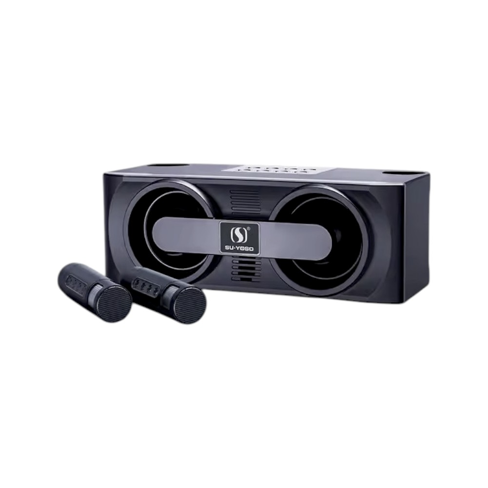 Ασύρματο ηχείο Bluetooth με 2 μικρόφωνα Karaoke – YS-205 – 887226 – Black
