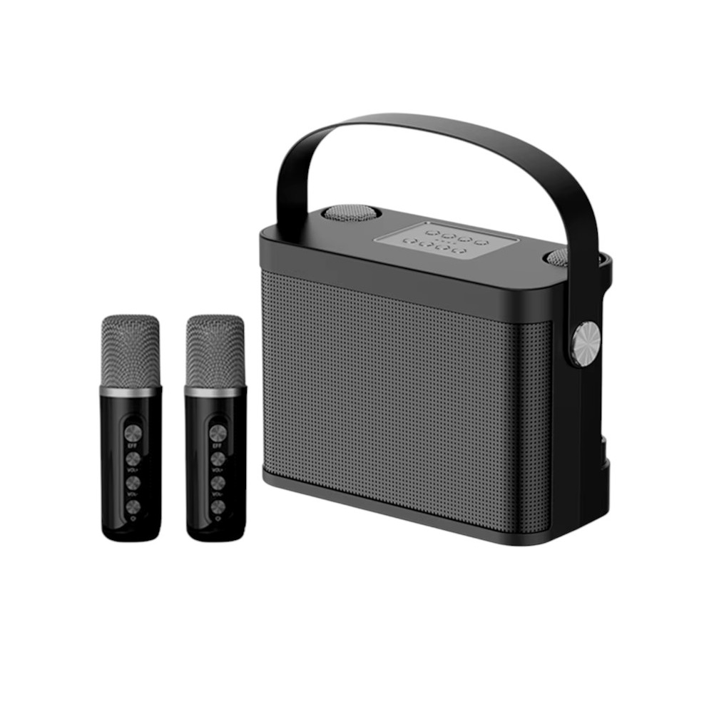 Ασύρματο ηχείο Bluetooth με 2 μικρόφωνα Karaoke – YS-219 – 887240 – Black