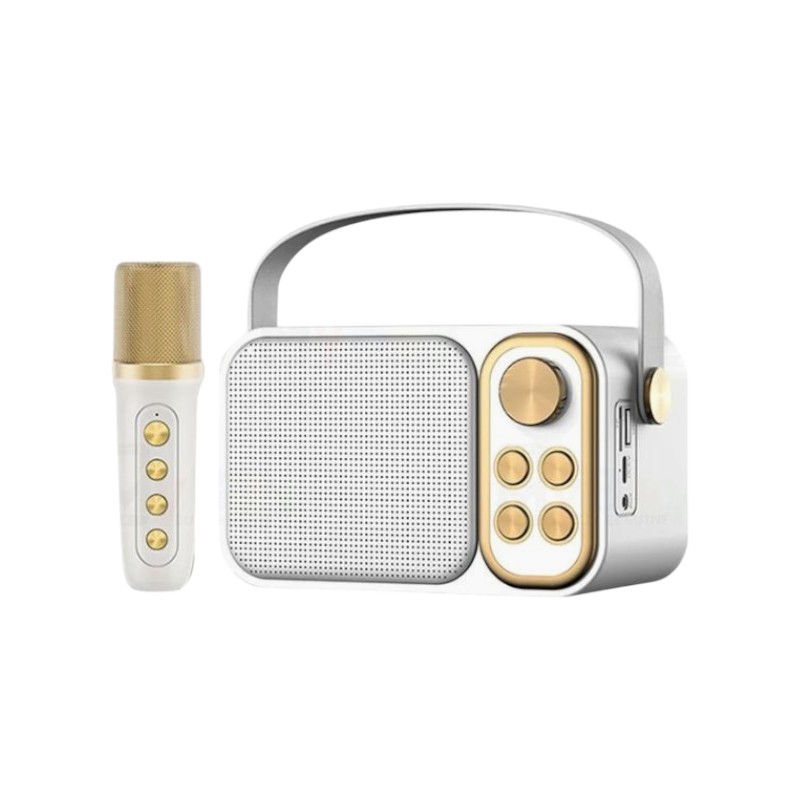 Ασύρματο ηχείο Bluetooth με μικρόφωνο Karaoke – YS-103 – 887288 – White