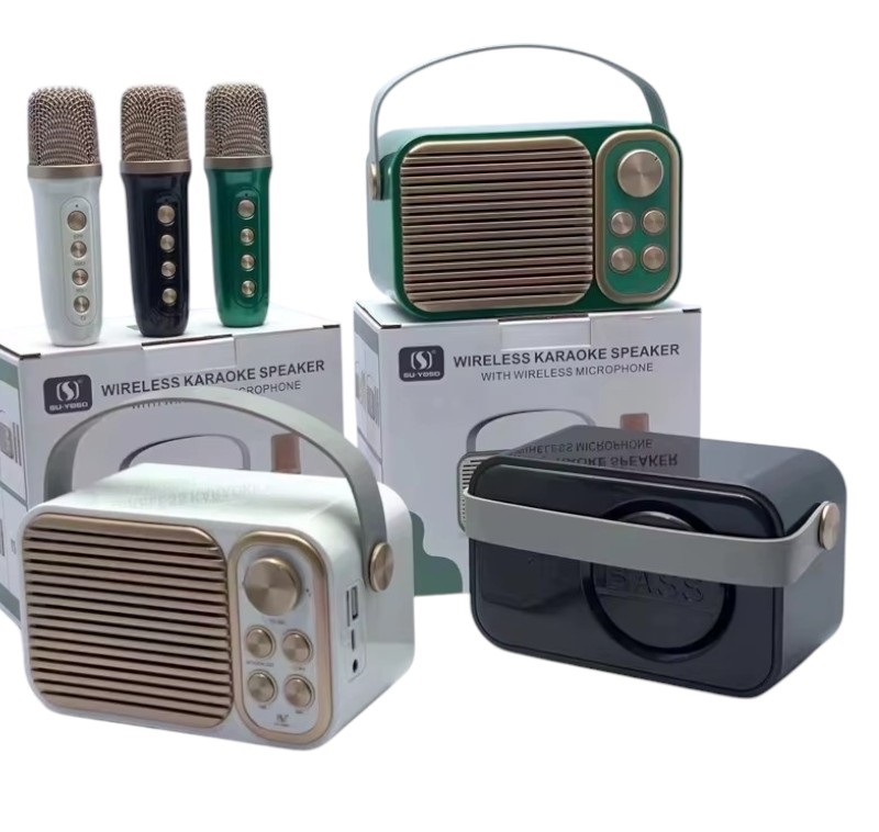Ασύρματο ηχείο Bluetooth με μικρόφωνο Karaoke – YS-104 – 887295 – White