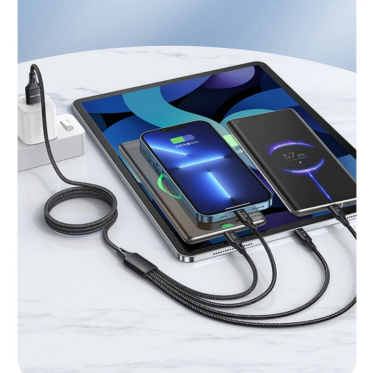 Καλώδιο φόρτισης & data 4in1 – Fast Charge – CL-129 – 1.5m – AWEI – 887721